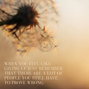 Motivational Quote: Giving Up