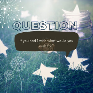 If you had 1 wish what would you wish for?