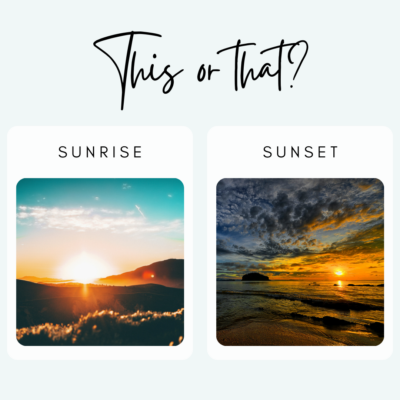 Sunrise Or Sun Set Instagram Post